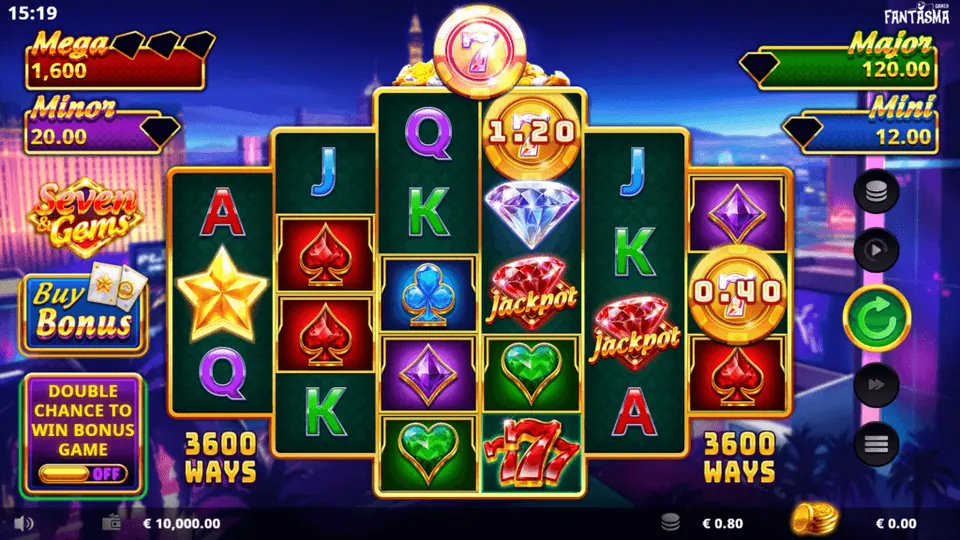 Seven & Gems Hold & Win gameplay screenshot 1